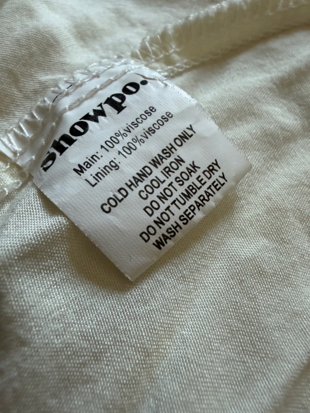 Showpo Cream Long Sleeve Button-Front Maxi Dress - Picture 6 of 7